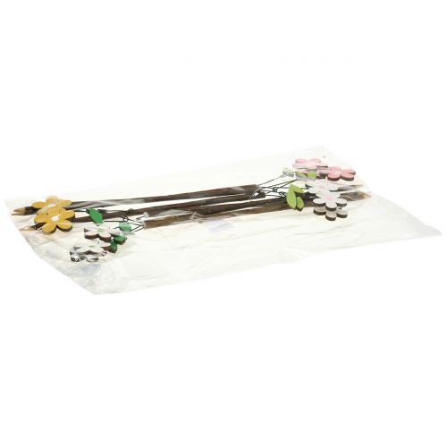 Artikel Dekorplugg träblomma H44cm 6 st