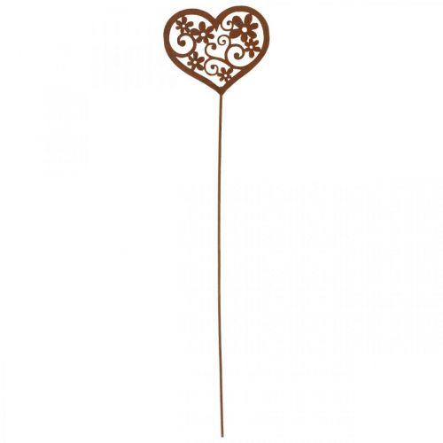 Artikel Blompropp hjärta trädgårdsdekoration patina Alla hjärtans dag 10×8,5cm