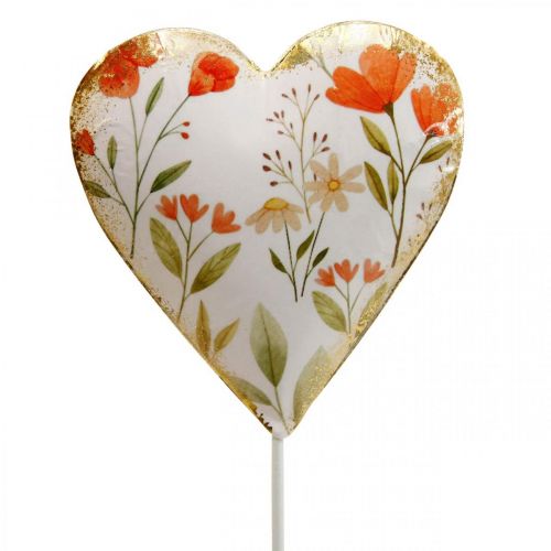 Artikel Blompropp hjärta dekorativ plugg hjärta blommor 8×1,5×8cm 4st