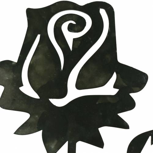 Artikel Metallplugg rosa silvergrå, vittvättad metall 20cm × 11,5cm 8 st