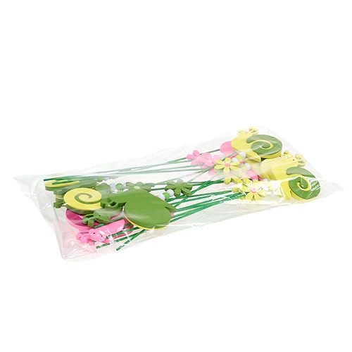 Floristik24 Plugg snigel färgglada asst. 7,5 cm 16 stycken