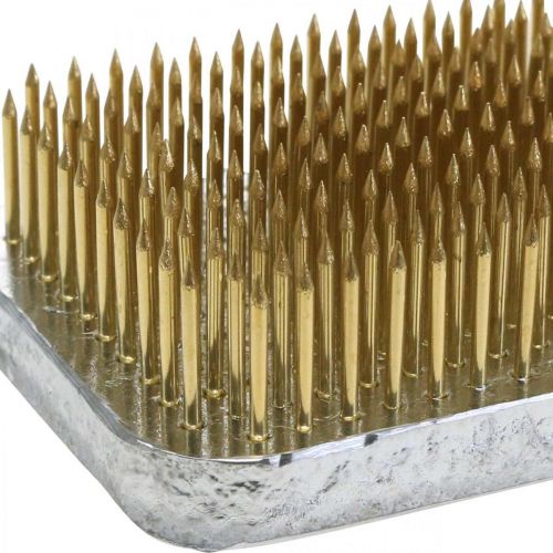 Artikel Hedgehog Kenzan Rektangulär Silver Mässing 70×50mm
