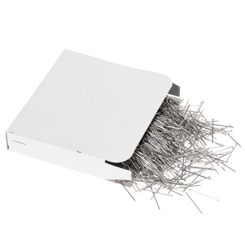 Floristik24 Försilvrade järnnålar, förnicklade, 105/30 mm, 500 g