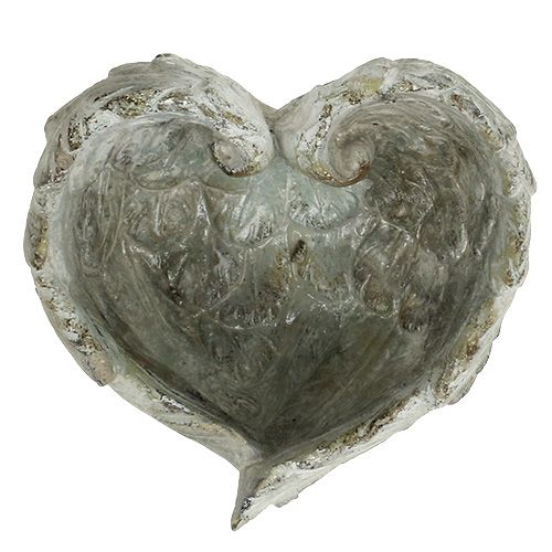 Floristik24 Insticksskål hjärtform 15cm x 13cm H8cm