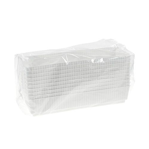 Floristik24 Hylsbricka våtskum 23 x 8 x 4,5 vit 10 st