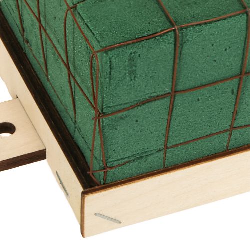 Artikel Blommig skumkloss Florette Eco med trä 10×10 cm