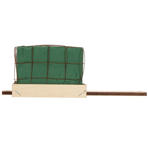 Artikel Blommig skumkloss Florette Eco med trä 10×10 cm