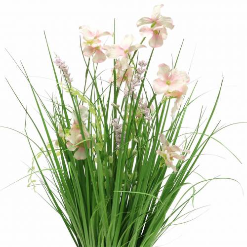 Floristik24 Deco stående bukett med ängsblommor konstgjord rosa 51cm