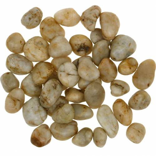 Floristik24 River Pebbles naturlig kräm 2-4cm 1kg