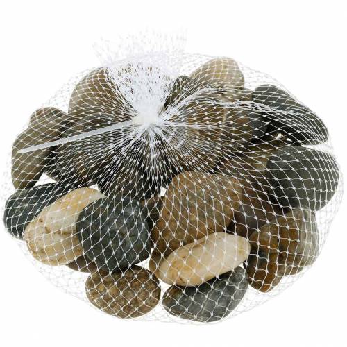 Floristik24 River Pebbles Naturligt ljus och mörkt 3-6cm 1kg