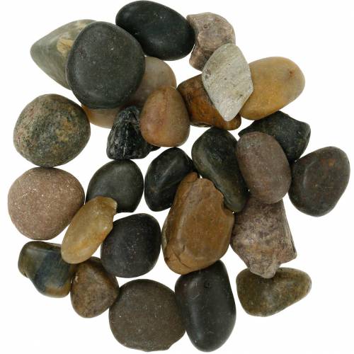 Floristik24 River Pebbles Naturligt ljus och mörkt 2-3cm 1kg