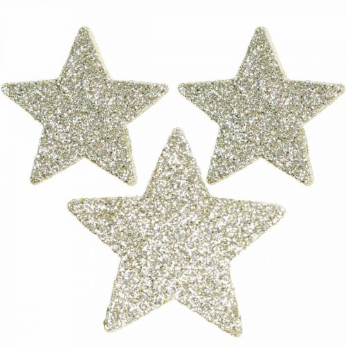 Floristik24 Scatter dekoration Jul scatter dekoration stjärnor i guld Ø4/5cm 40p