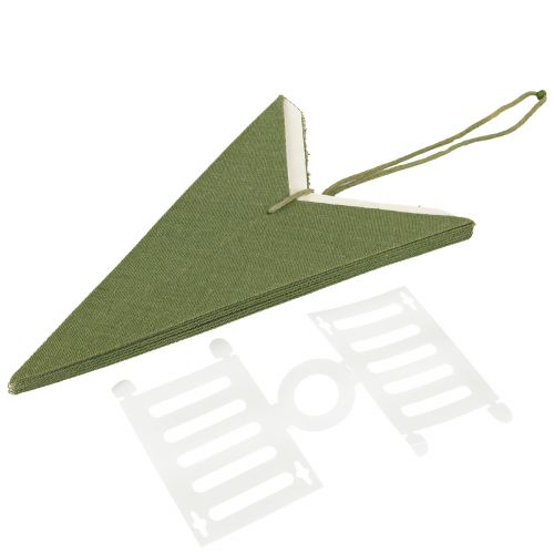 Artikel Stjärndekoration julstjärna papper jutegrön 60x15cm