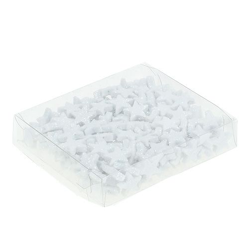 Artikel Star Glitter 1,5cm för att strö vit 144st