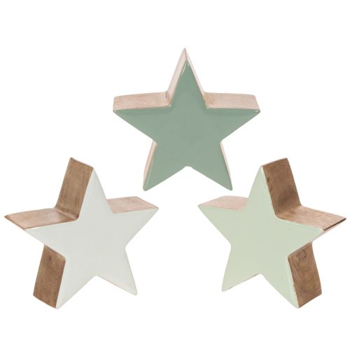 Dekorativ stjärnfigur, bordsdekoration, 10 cm, 3 delar köpa | Floristik24.se