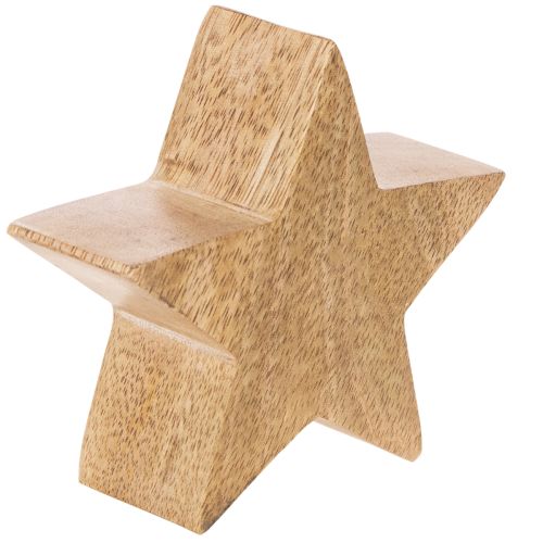 Dekorativ stjärnfigur, bordsdekoration, 10 cm, 3 delar | Floristik24.se