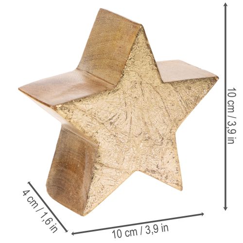 Dekorativt julstjärneställ för bord eller hylla, 10 cm, 3 stycken | Floristik24.se