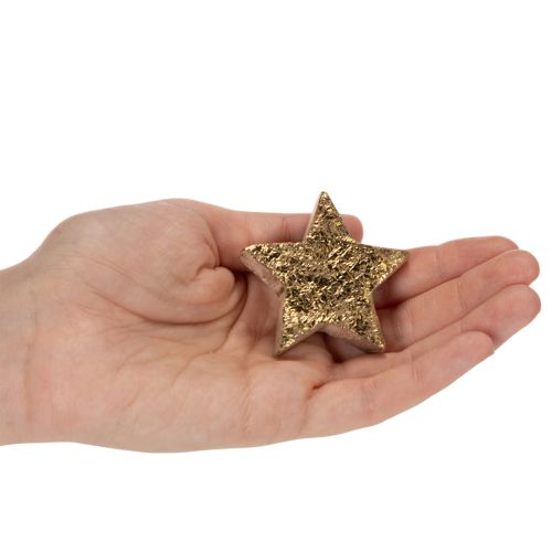 Dekorativ glänsande stjärna för bordsdekoration, 5 cm, 9 stycken | Floristik24.se