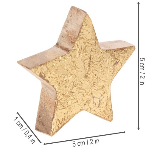 Dekorativ glänsande stjärna för bordsdekoration, 5 cm, 9 stycken | Floristik24.se