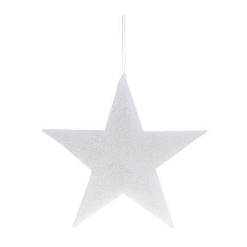 Stjärna för hängande vit 37cm L48cm 1p