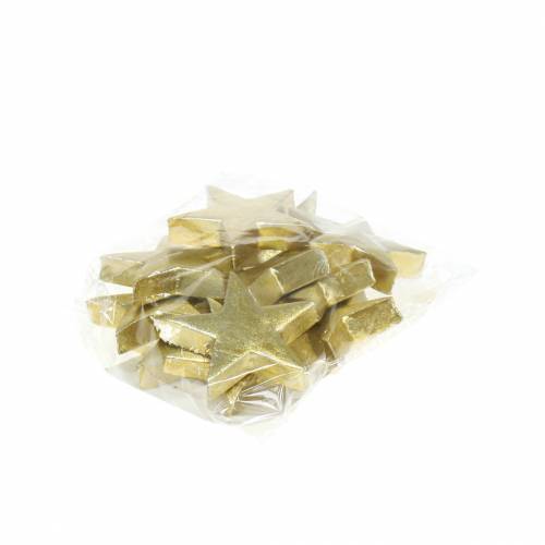 Floristik24 Deco stjärnor guld 4cm 12st