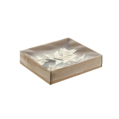 Floristik24 Star God Jul Natur 5cm 30st