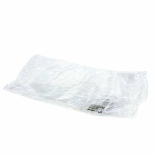 Floristik24 Dekorativ isstjärna att hänga genomskinlig, glitter 24,5cm 6st
