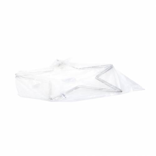Floristik24 Dekorativ stjärnsilver 40 cm 4st