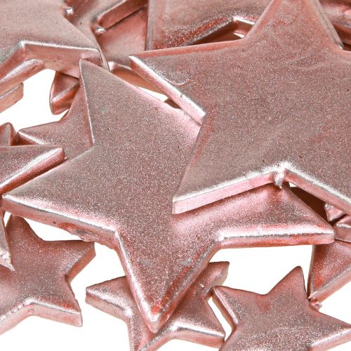 Artikel Stjärndekoration Julrosa Ø3/5/7cm – 2:a val – 44 st