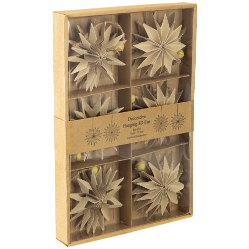 Artikel Pappersstjärnor med jutesnöre för festlig dekoration