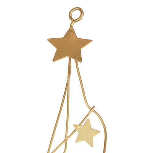 Floristik24 Stjärndekoration dekorationshängare jul metall guld 85cm