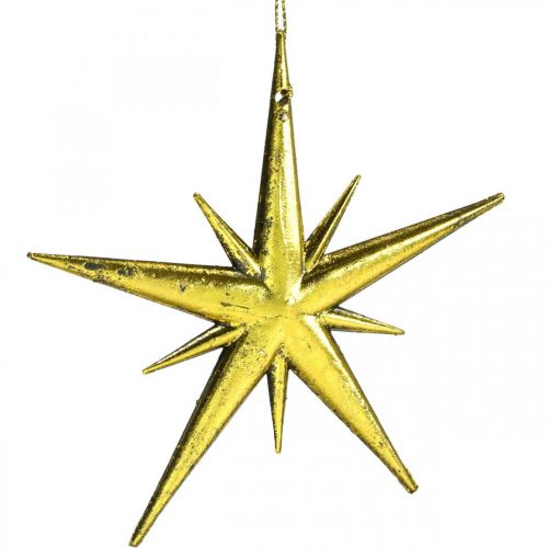 Artikel Juldekoration stjärnhänge gyllene B11,5cm 16st