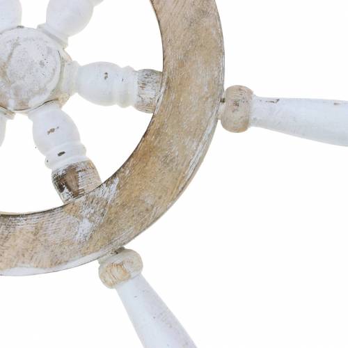 Floristik24 Dekorativ ratt trävit 35 cm