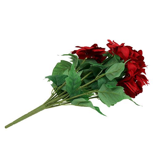 Artikel Bukett Julstjärna Röd L47cm