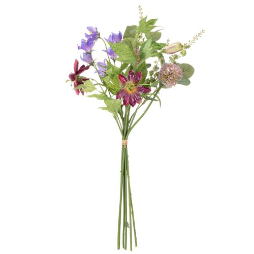 Artikel Konstgjord blombukett med färgglada blommor, konstfullt arrangerad för elegant dekoration, 60 cm