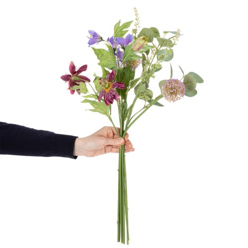 Artikel Konstgjord blombukett med färgglada blommor, konstfullt arrangerad för elegant dekoration, 60 cm