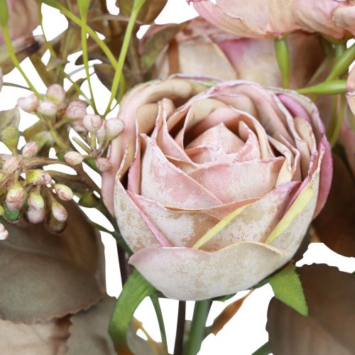 Floristik24 Konstgjord blombukett konstgjorda blommor konstgjorda rosor antika 30cm