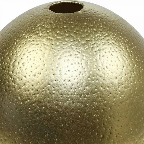 Artikel Strutsäggsdekoration utblåst påskdekoration guld Ø12cm H14cm