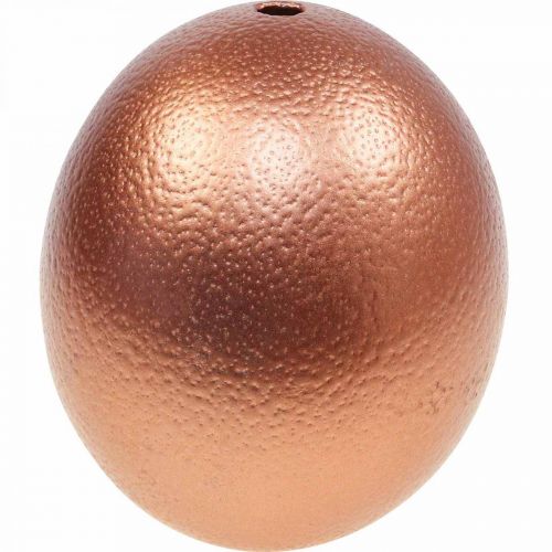 Artikel Strutsäggsdekoration utblåst påskdekoration koppar Ø12cm H14cm