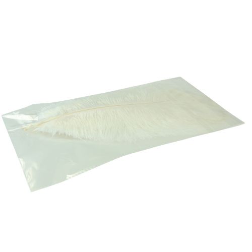 Artikel Strutsfjädrar Exotisk dekoration Vita fjädrar 32-35cm 4 st
