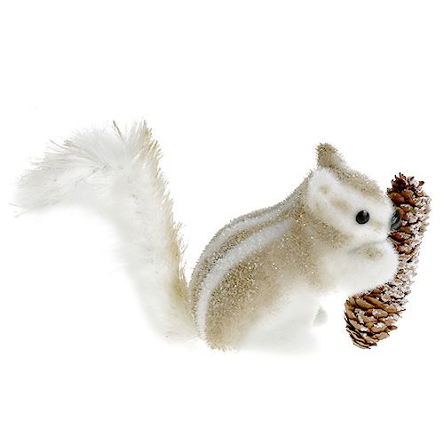 Floristik24 Chipmunk brown med kottar 21x14cm