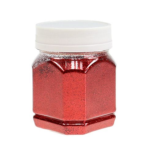 Floristik24 Scatter glitter röd 115g
