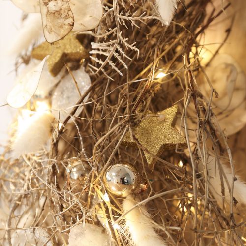 Scatter stars ljus guld glimmer 4-5cm 40st | Floristik24.se