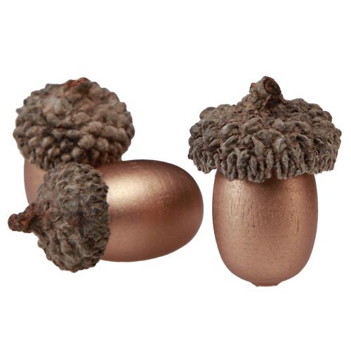 Floristik24 Scatter dekoration ekollon höst vinter guld 3cm 36 st