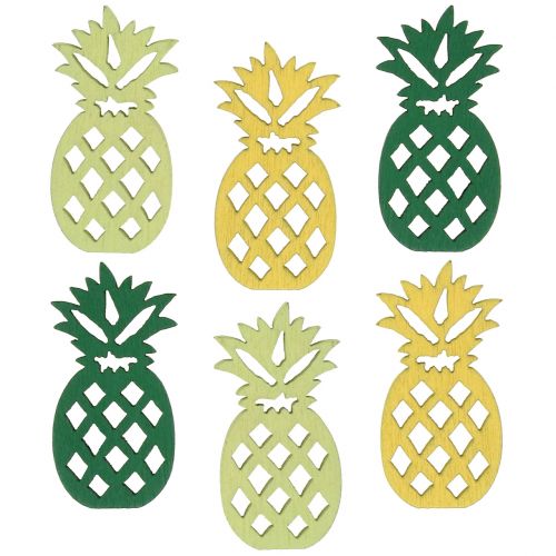 Floristik24 Strödekoration trä ananas 3,5cm 72 st