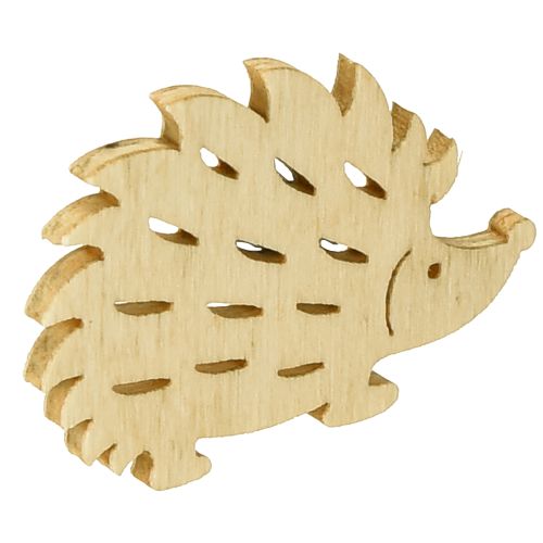 Artikel Scatter dekoration trä igelkott dekoration grön brun vit 4x3cm 72 st