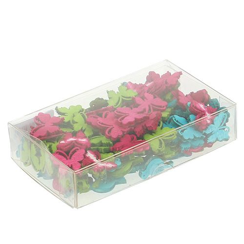 Artikel Scatter dekoration trä fågel fjäril blandade 2cm