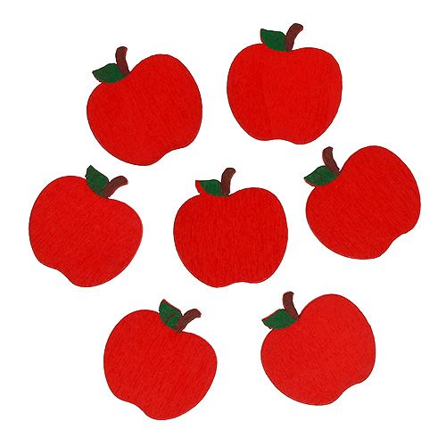 Floristik24 Scatter dekoration krabba äpple röd 3cm 72 st