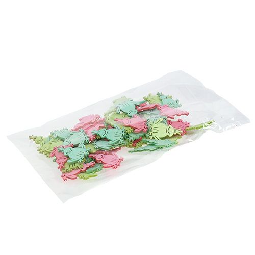 Floristik24 Scatter dekoration trägroda assorterad. 4 cm 72 stycken