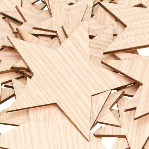 Artikel Strödekoration Julstjärnor naturbrun Ø3–5,5cm 48 st